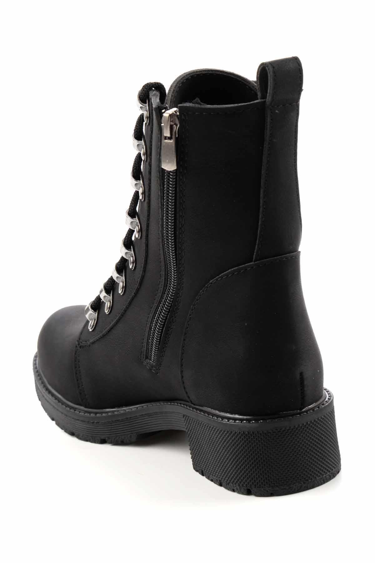 Siyah Nubuk  Kadın Bot & Bootie K02839024201