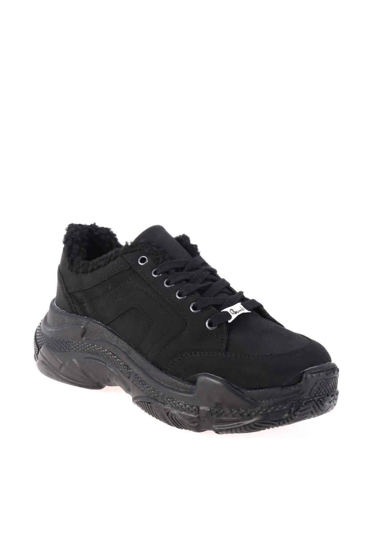 Siyah Nubuk  Kadın Sneaker K0743111071