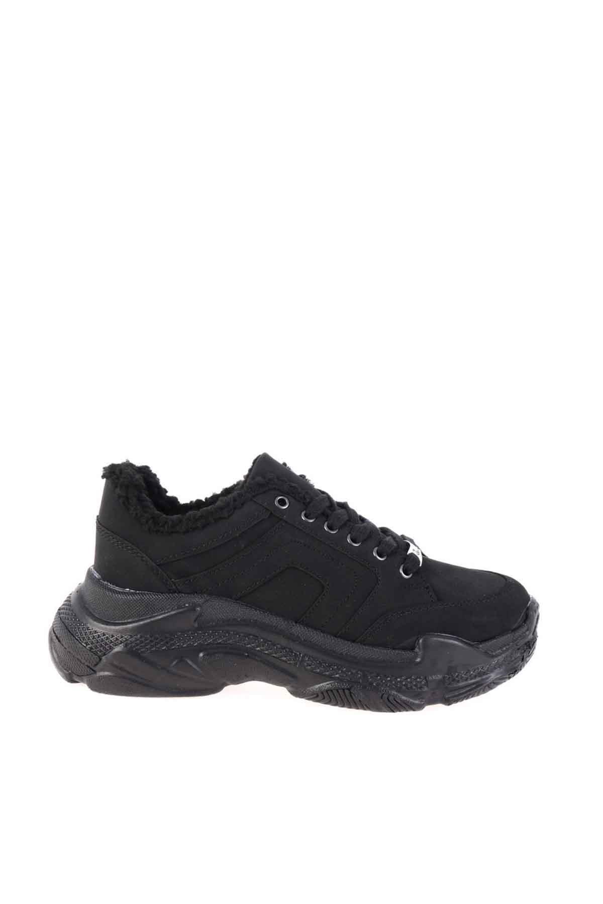 Siyah Nubuk  Kadın Sneaker K0743111071