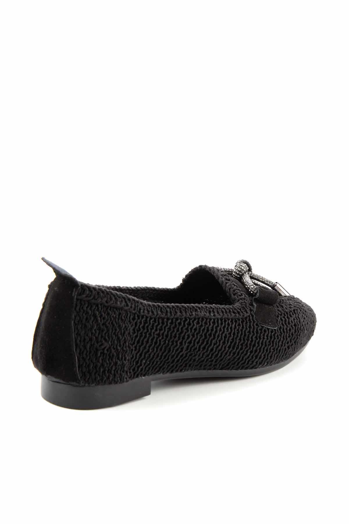 Siyah Örgü  Kadın Espadril K01823251116