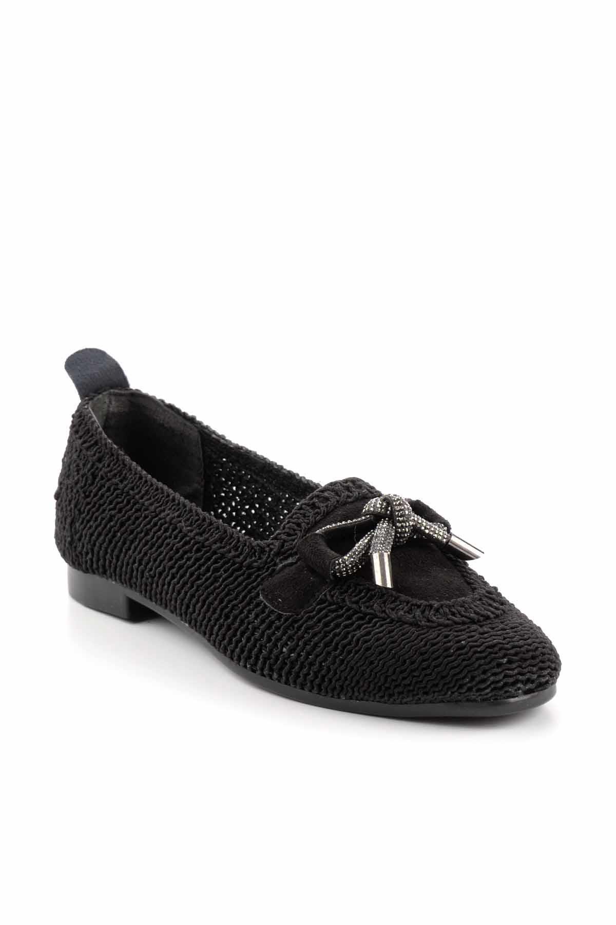 Siyah Örgü  Kadın Espadril K01823251116