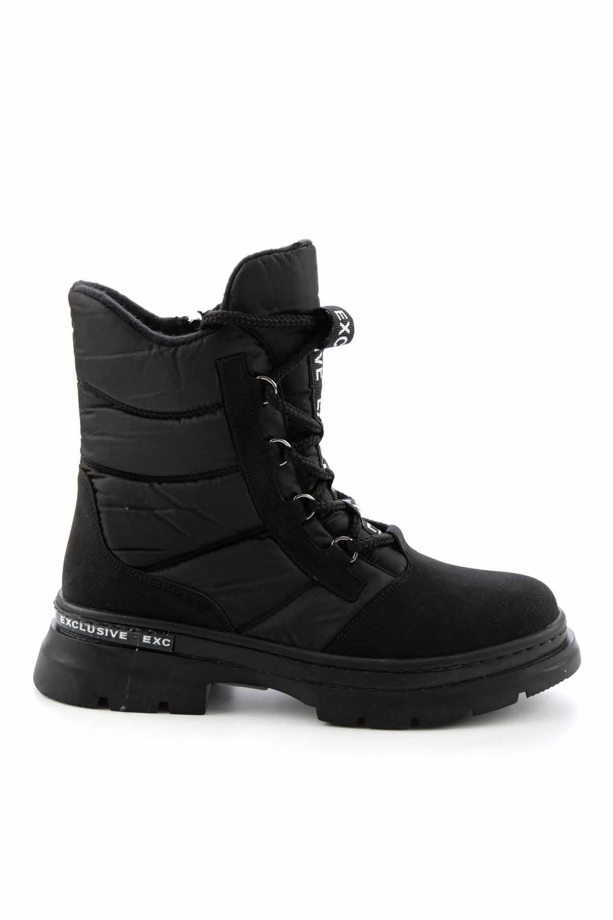 Siyah Paraşüt  Kadın Bot & Bootie K02763075567