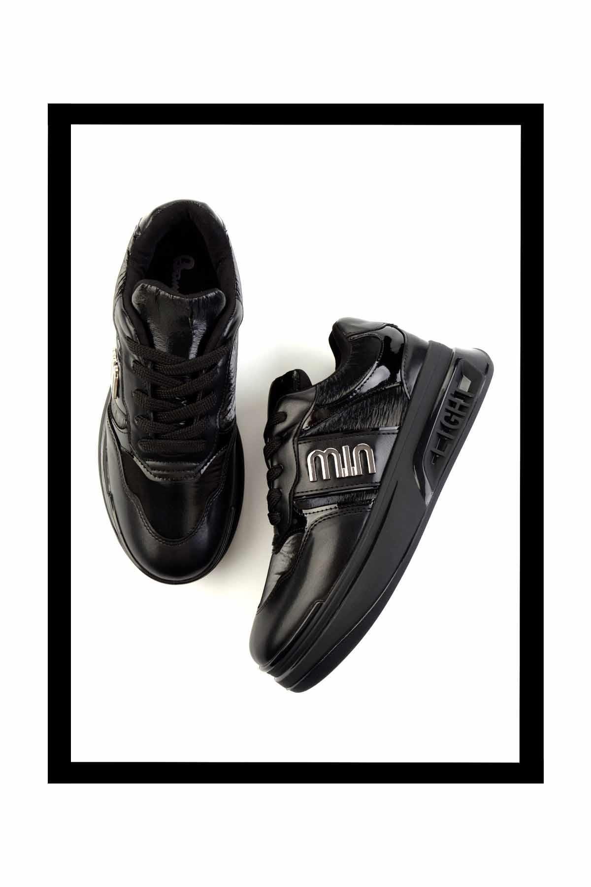 Siyah Paraşüt  Kadın Sneaker K01212042067
