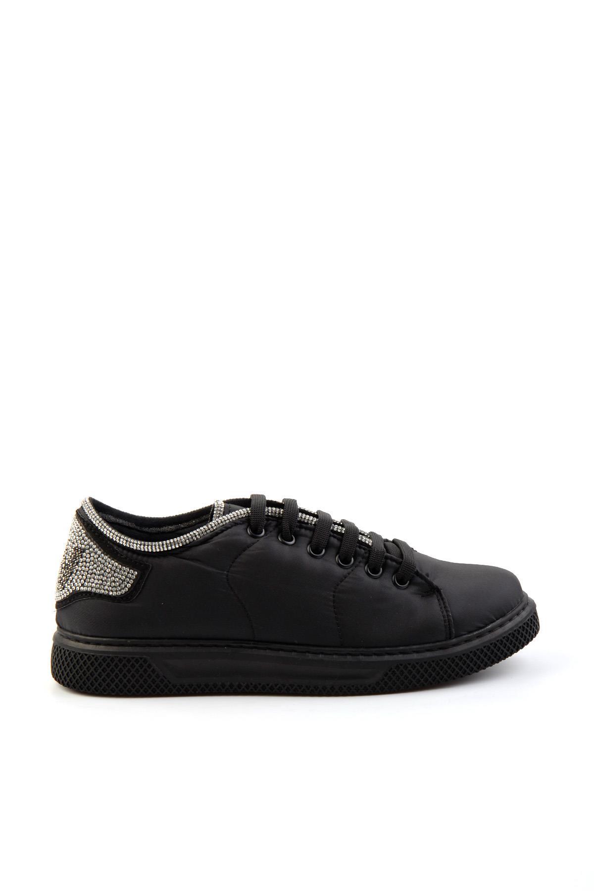 Siyah Paraşüt  Kadın Sneaker K01763017067