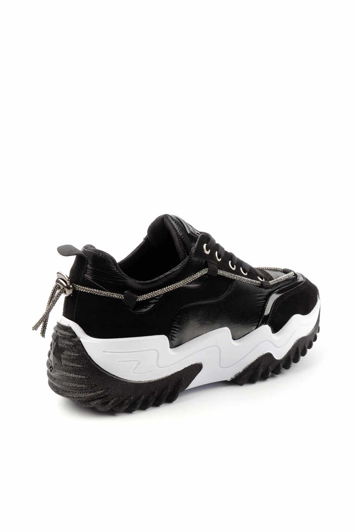 Siyah Paraşüt  Kadın Sneaker K01970200067