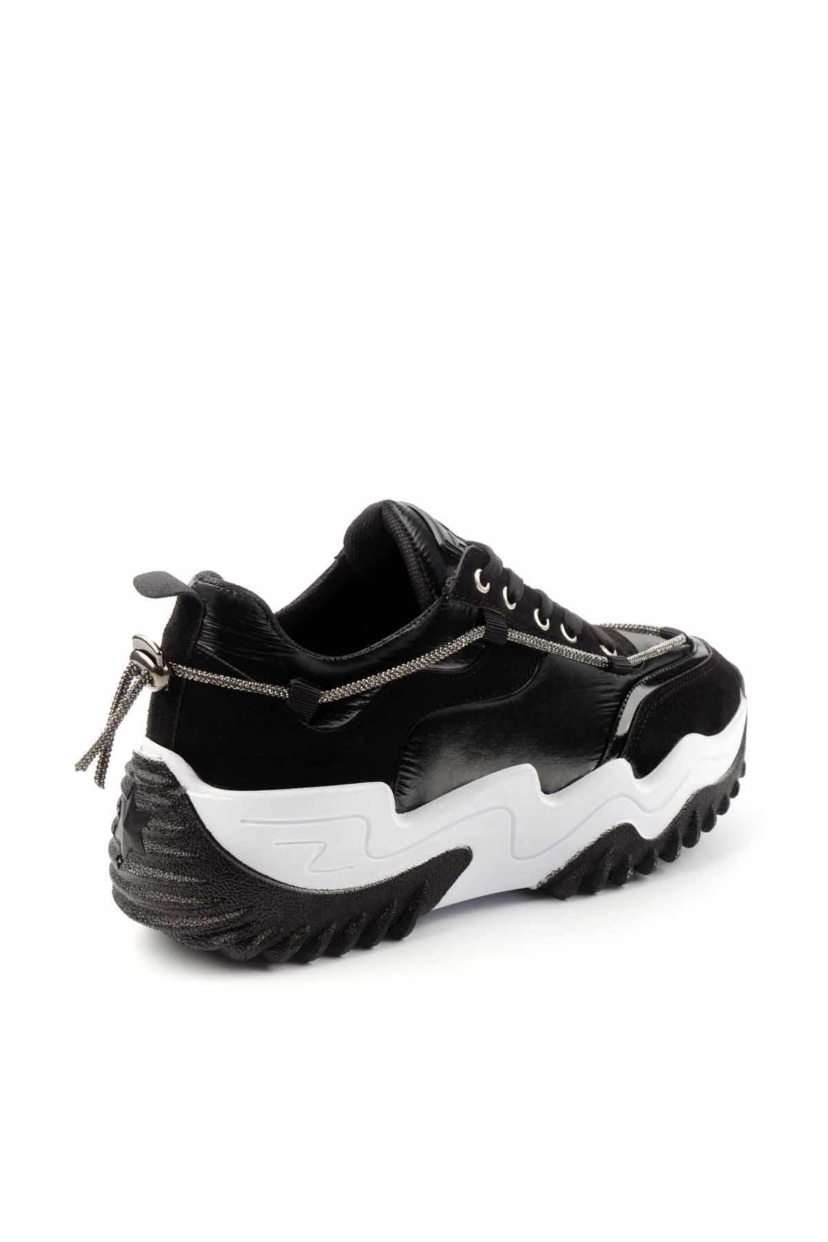 Siyah Paraşüt  Kadın Sneaker K01970200067