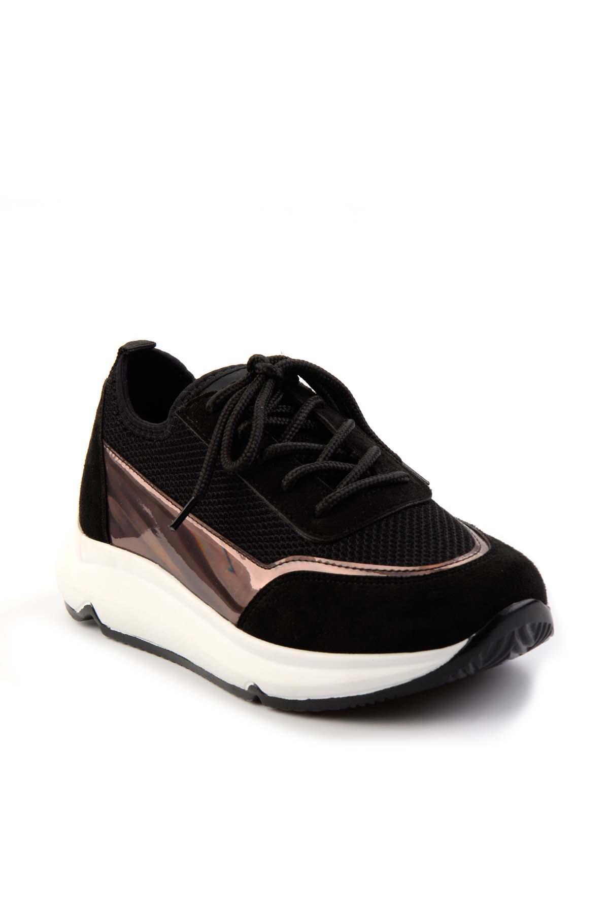 Siyah Platin  Kadın Sneaker K01228010339