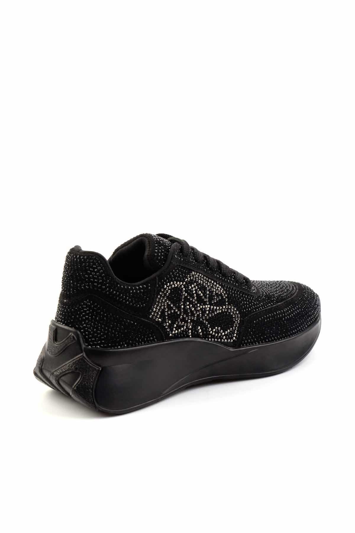 Siyah Platin  Kadın Sneaker K01234073587