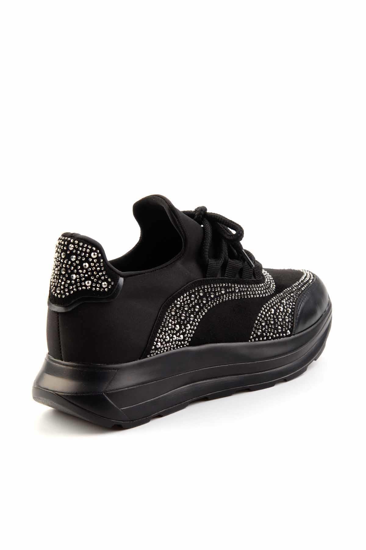 Siyah Platin  Kadın Sneaker K01234074087