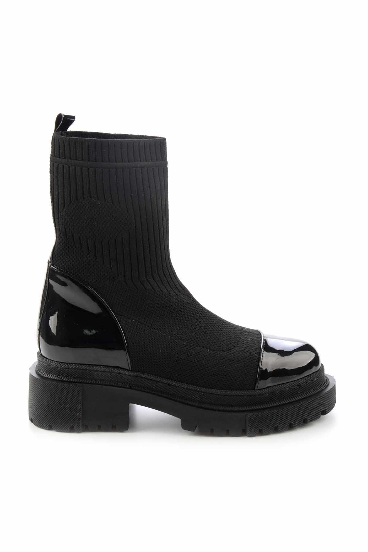 Siyah Rugan  Kadın Bot & Bootie K02100105908