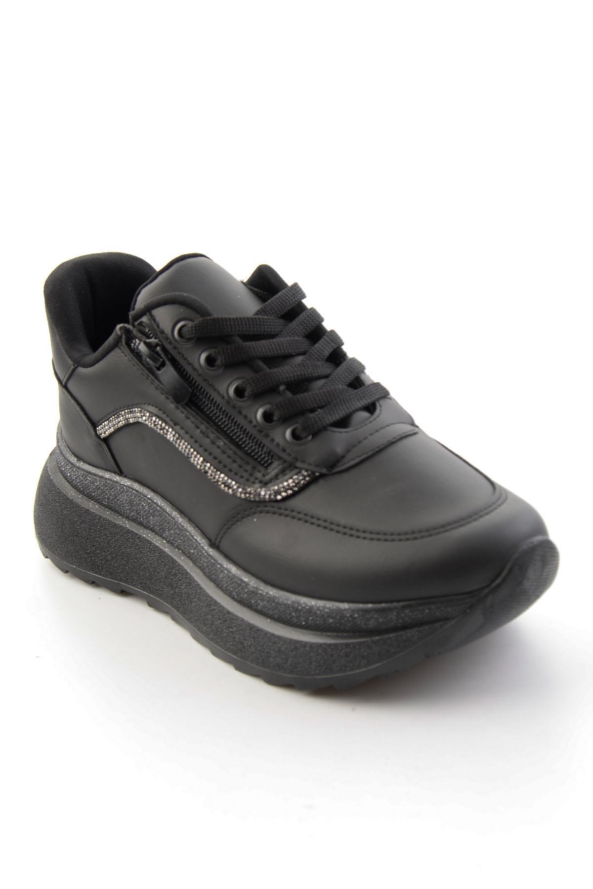 Siyah Siyah  Kadın Sneaker K01709060409