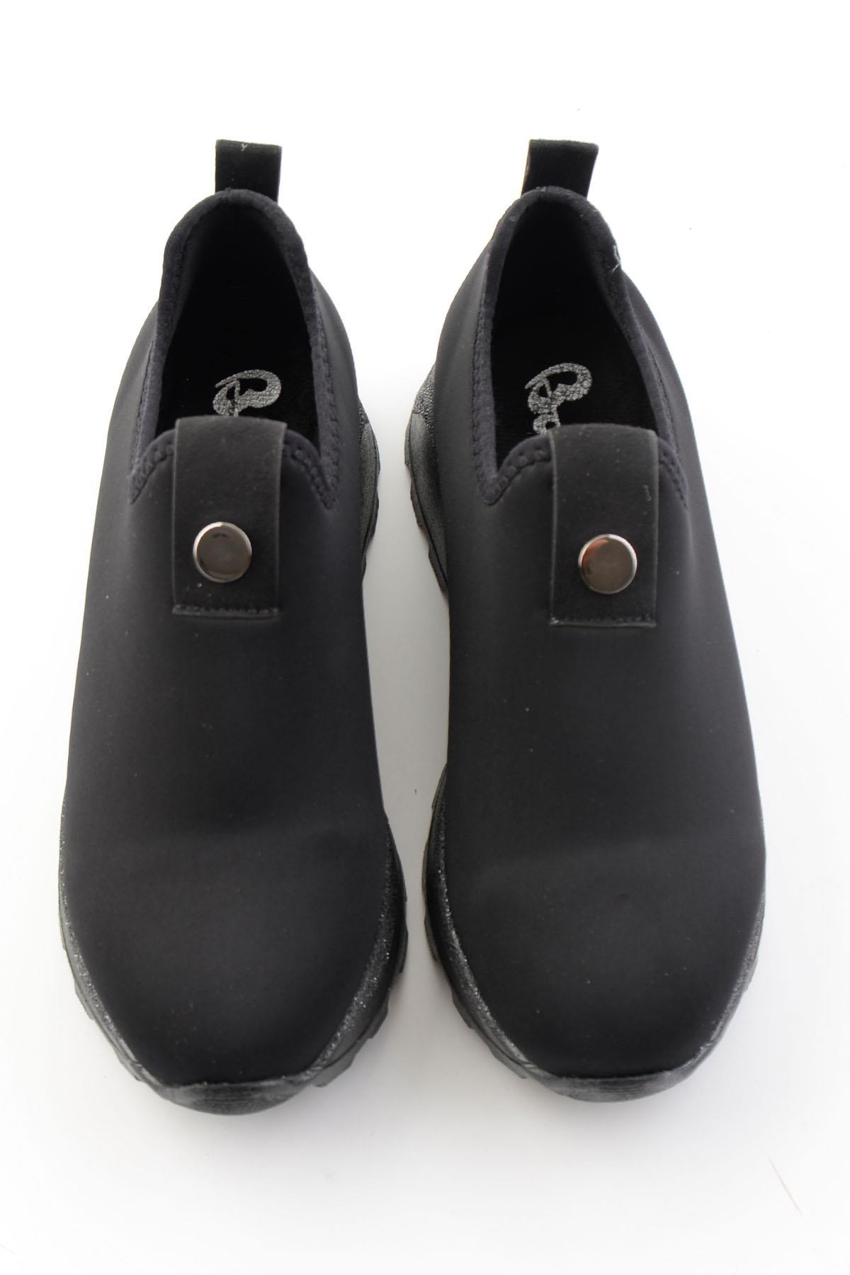 Siyah Streç  Kadın Sneaker K01834220017