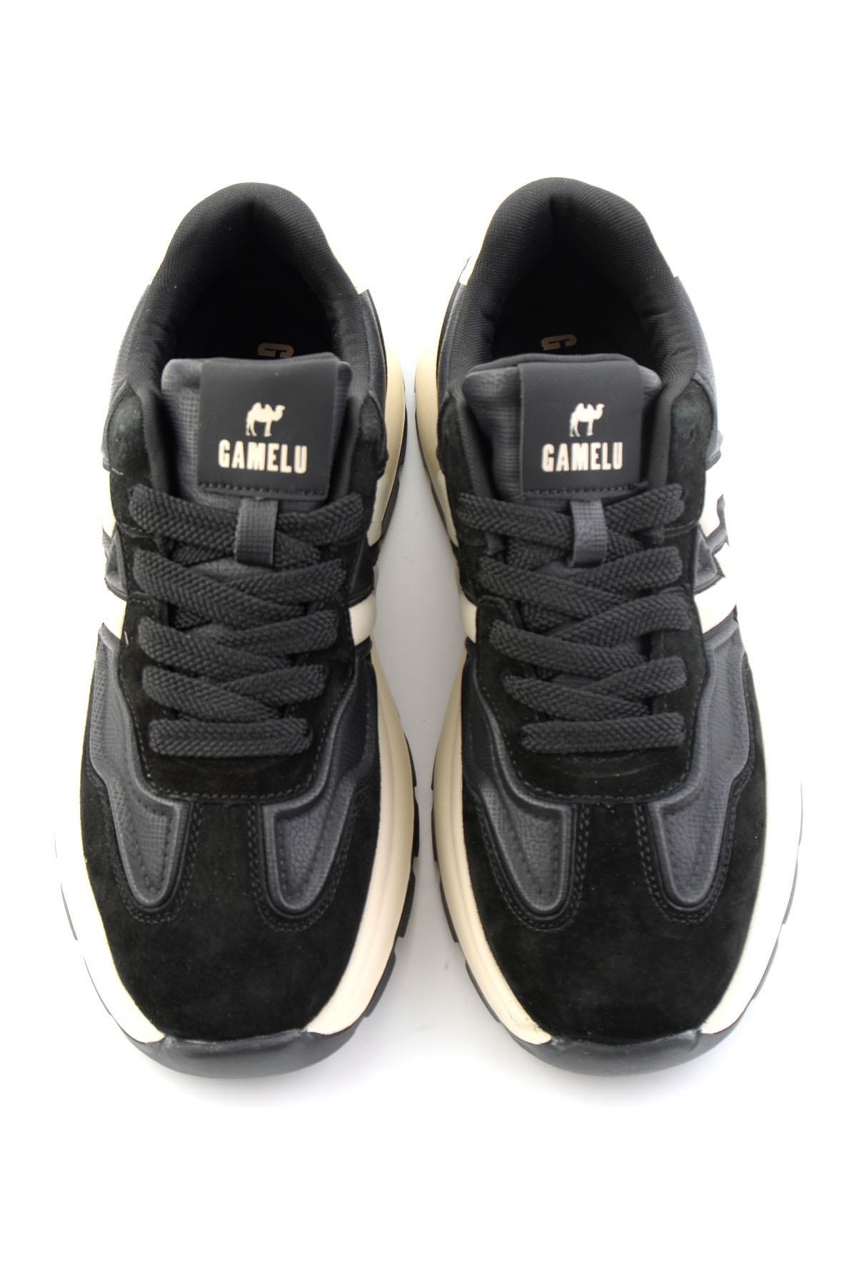 Siyah Süet Hakiki Deri Erkek Sneaker E01175561002