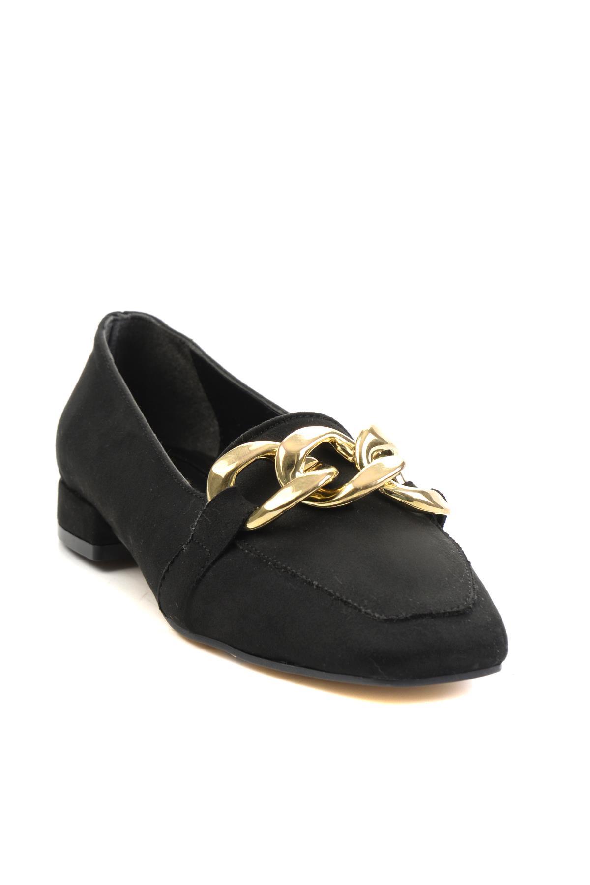 Siyah Süet  Kadın Babet K01703102065