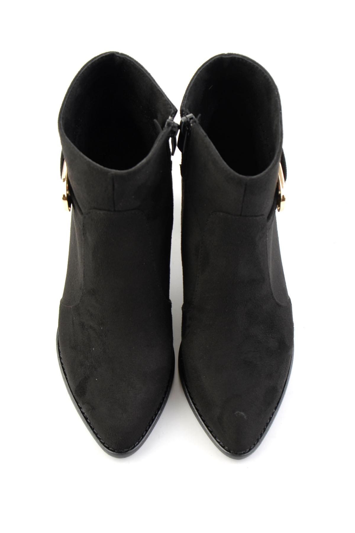 Siyah Süet  Kadın Bot & Bootie K02233050472
