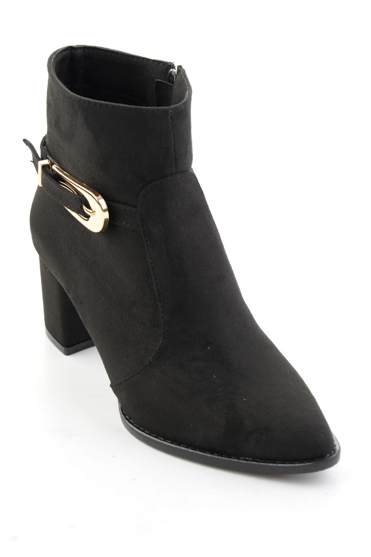 Siyah Süet  Kadın Bot & Bootie K02233050472