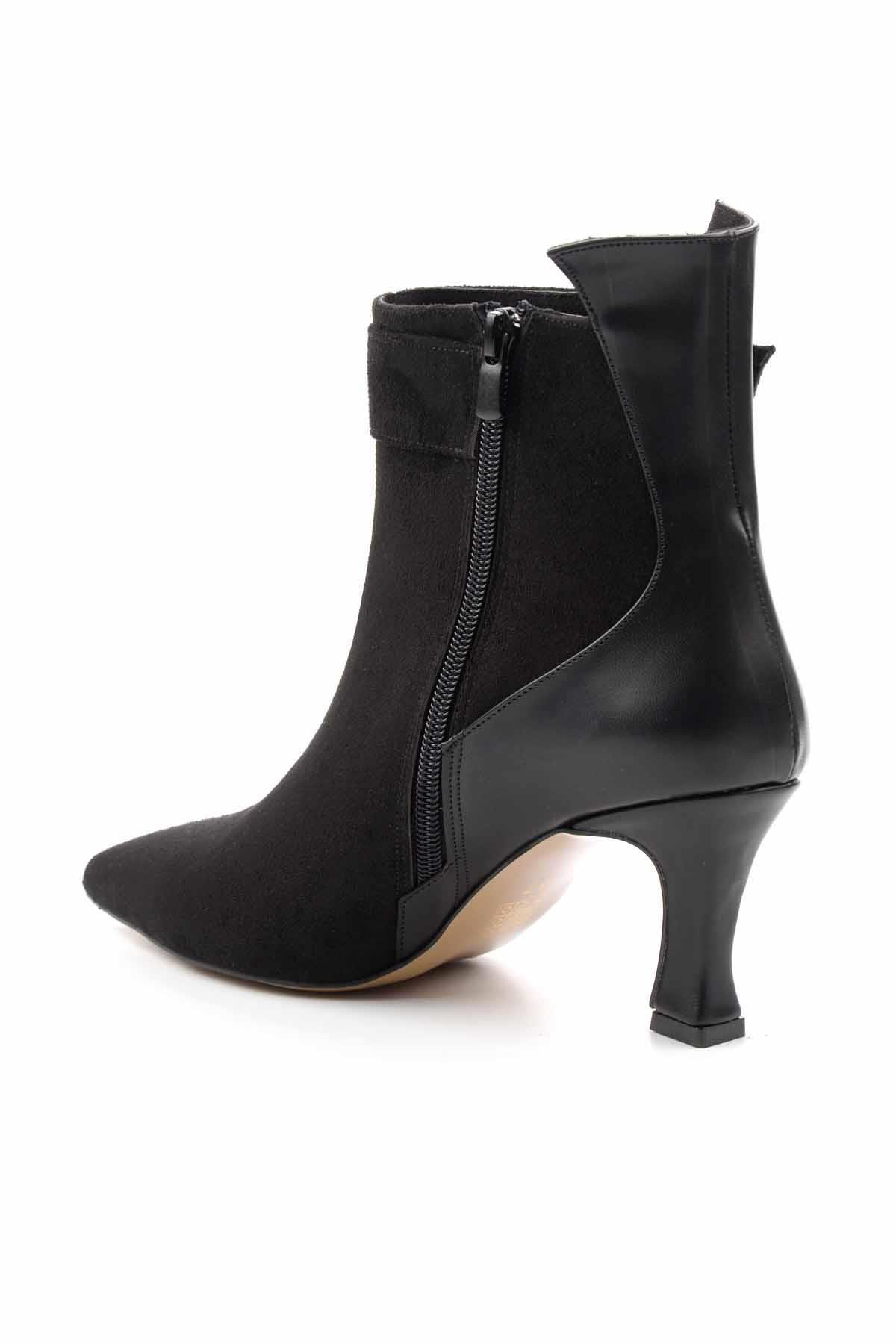 Siyah Süet  Kadın Bot & Bootie K02317091002