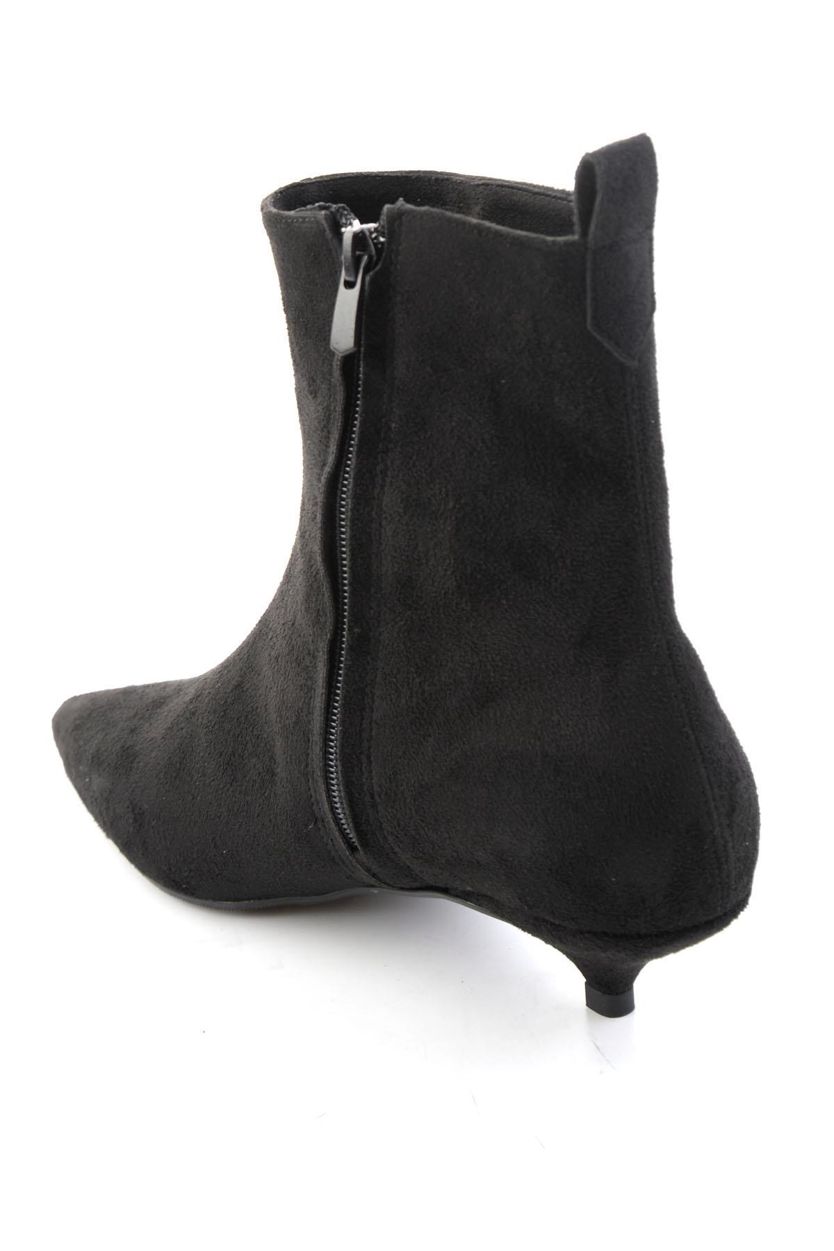 Siyah Süet  Kadın Bot & Bootie K02391085372