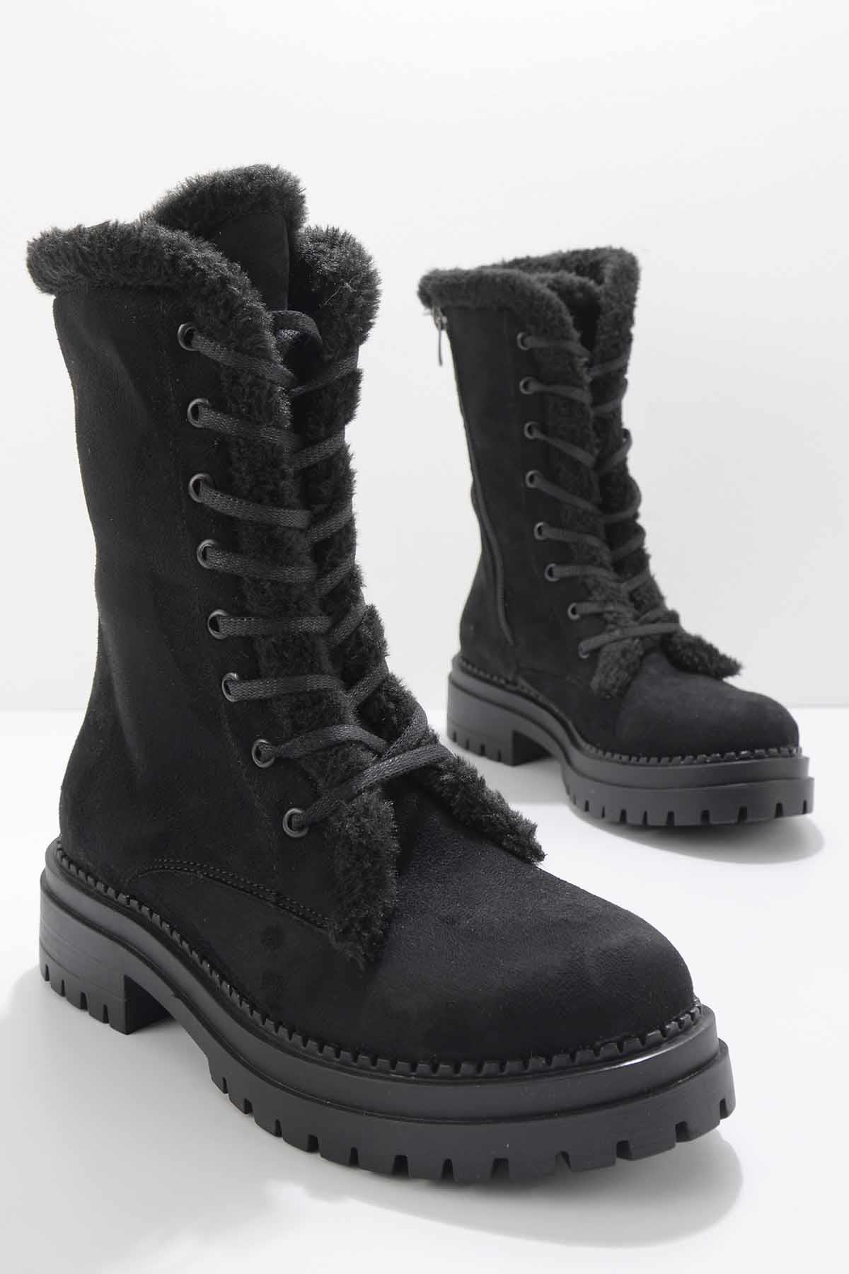 Siyah Süet  Kadın Bot & Bootie K02534500002