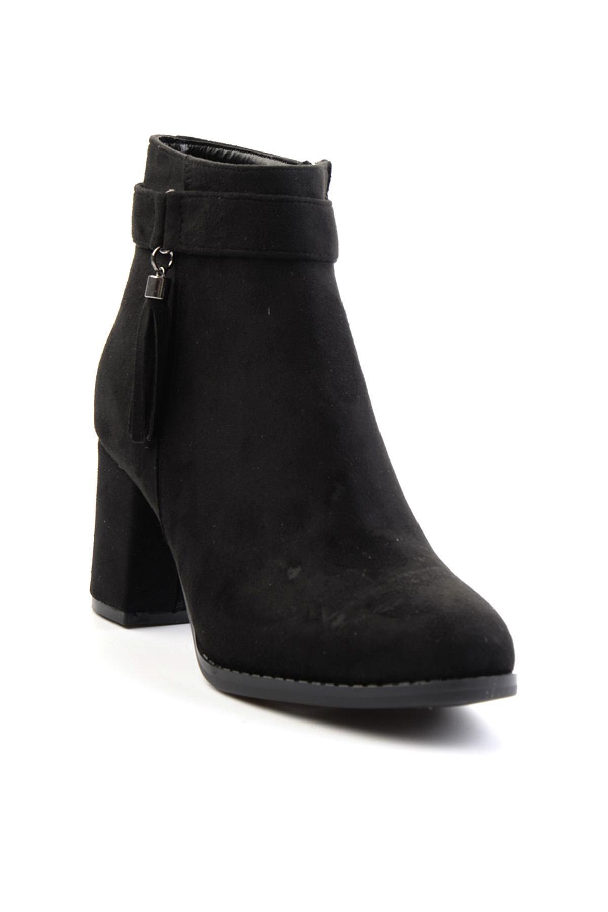 Siyah Süet  Kadın Bot & Bootie K02688060102