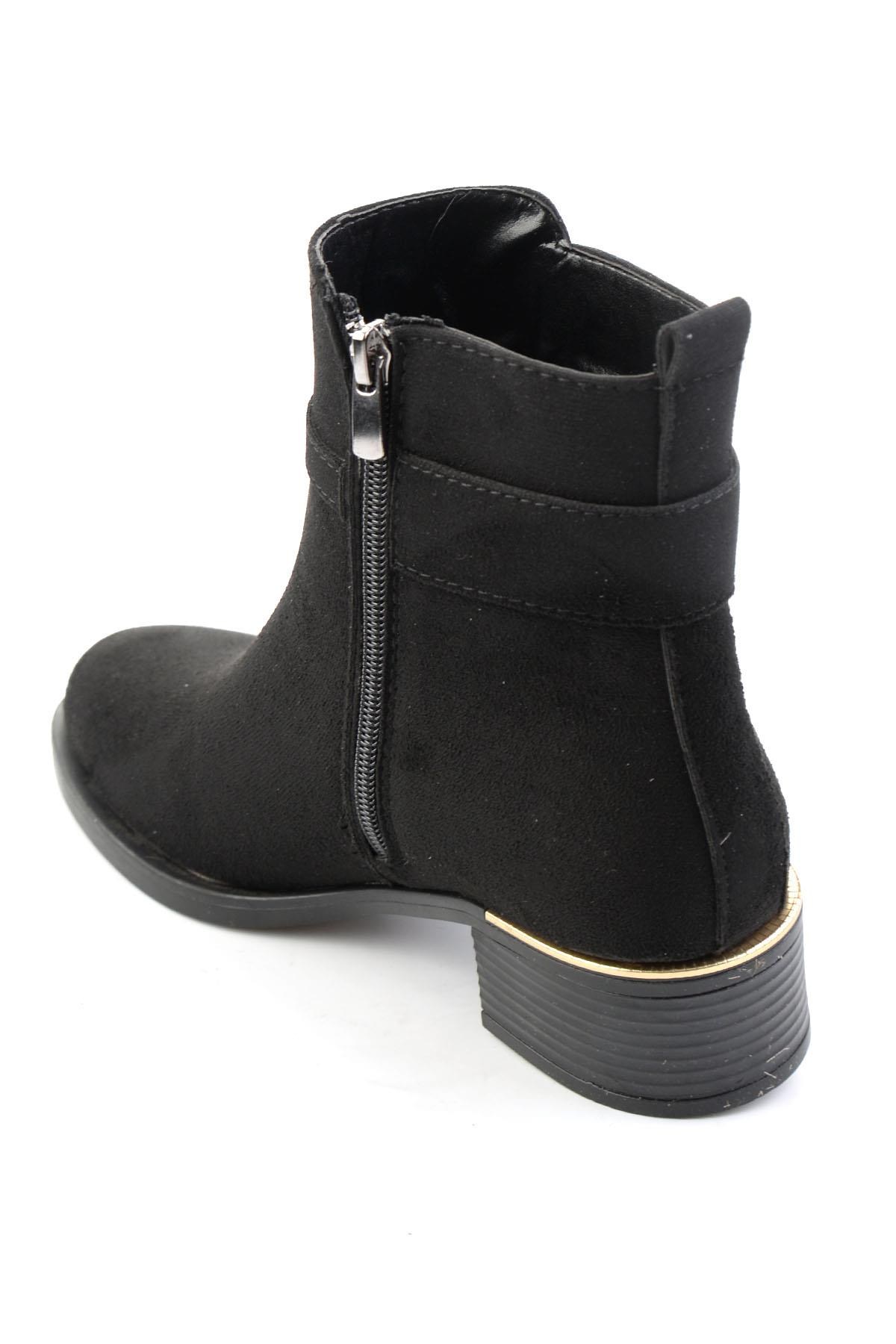 Siyah Süet  Kadın Bot & Bootie K02823052172