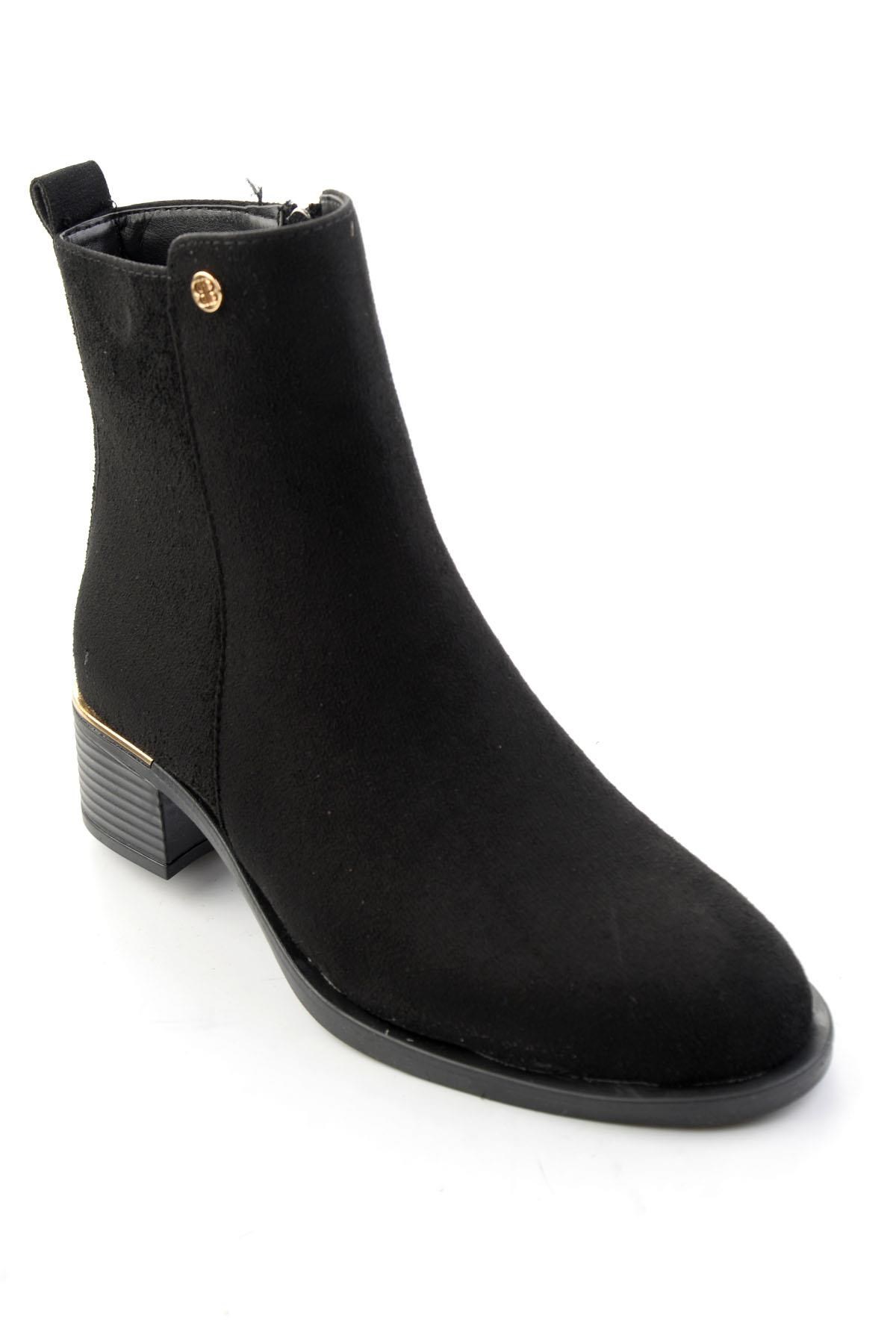 Siyah Süet  Kadın Bot & Bootie K02823350072