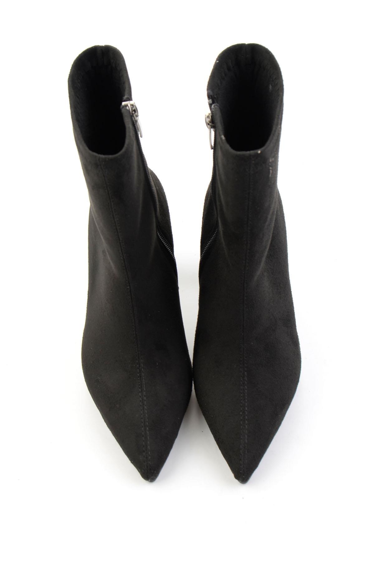 Siyah Süet  Kadın Bot & Bootie K02823510072