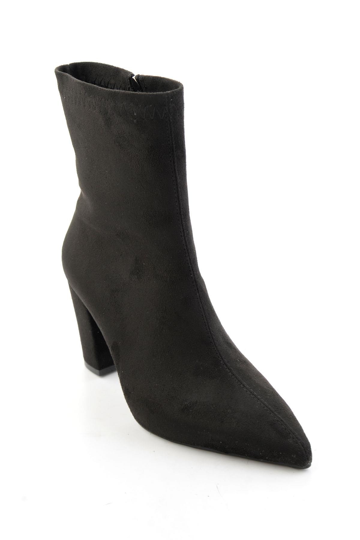 Siyah Süet  Kadın Bot & Bootie K02823510072