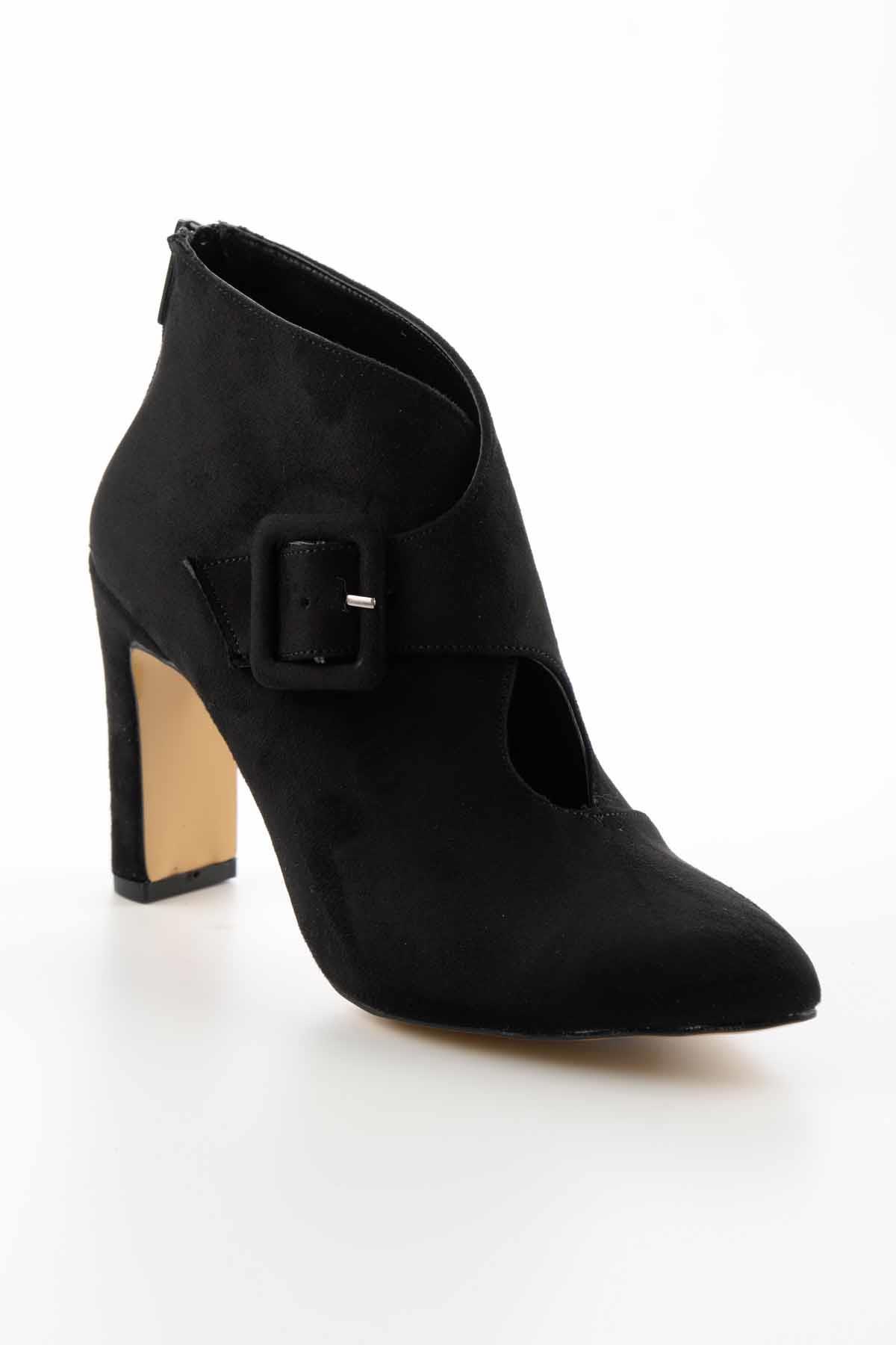Siyah Süet  Kadın Bot & Bootie K02926061902