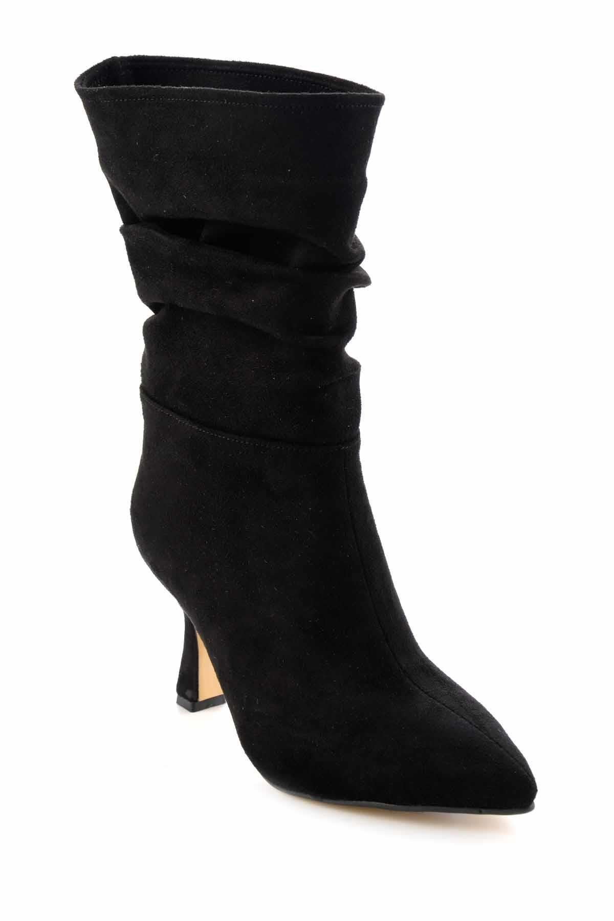 Siyah Süet  Kadın Bot & Bootie K02990102102