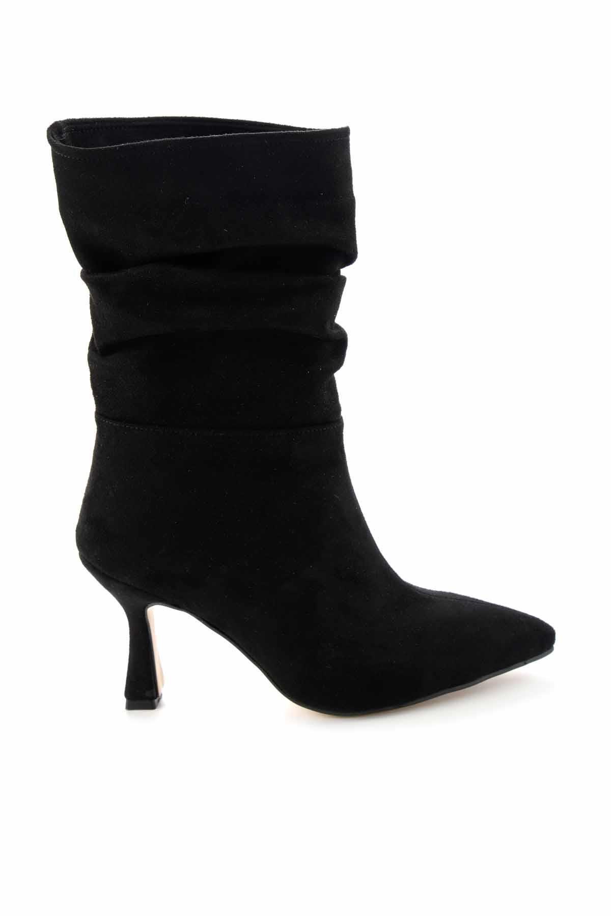Siyah Süet  Kadın Bot & Bootie K02990102102