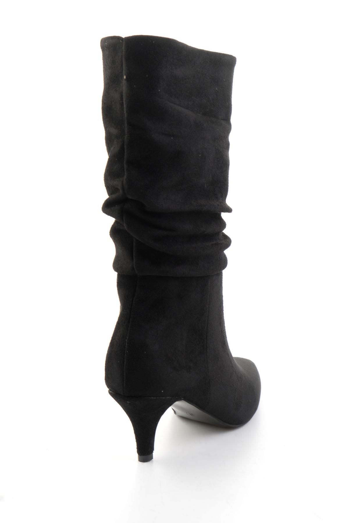 Siyah Süet  Kadın Bot & Bootie K03953465172