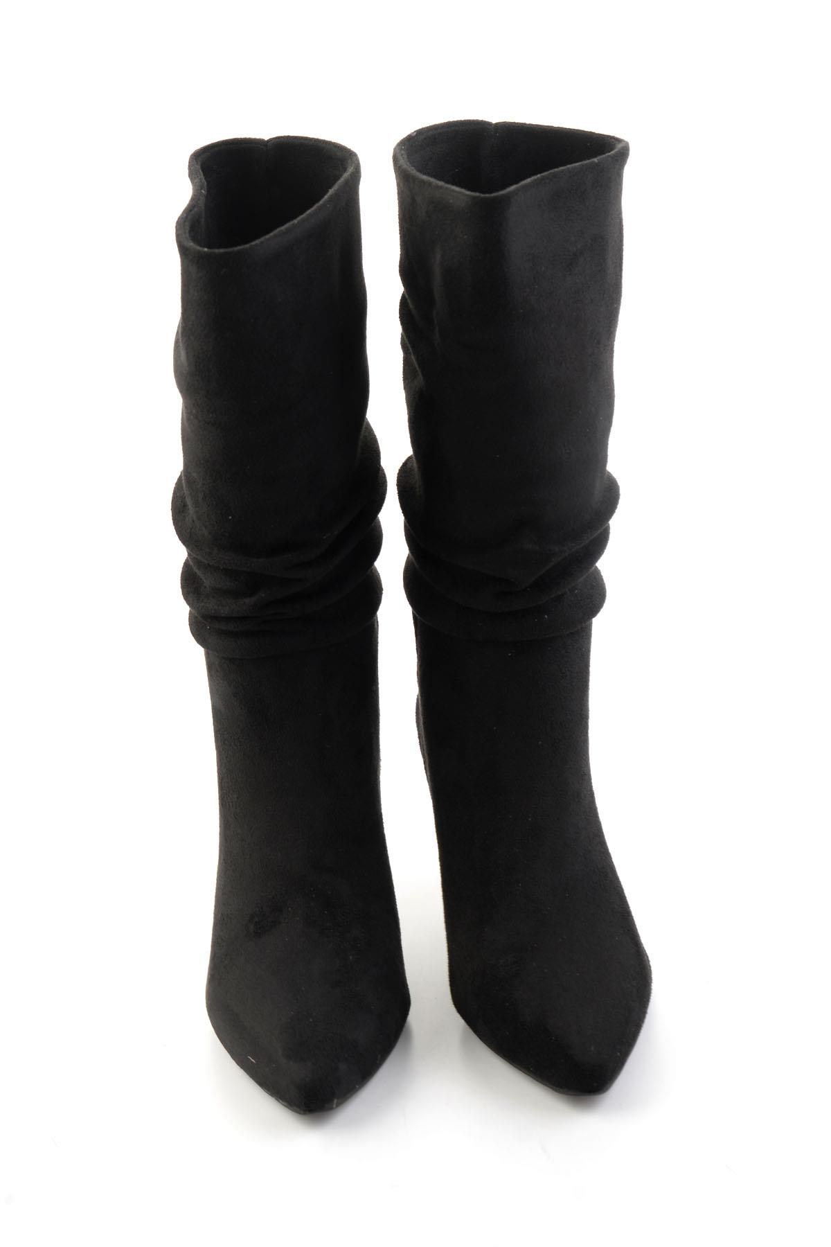 Siyah Süet  Kadın Bot & Bootie K03953465172