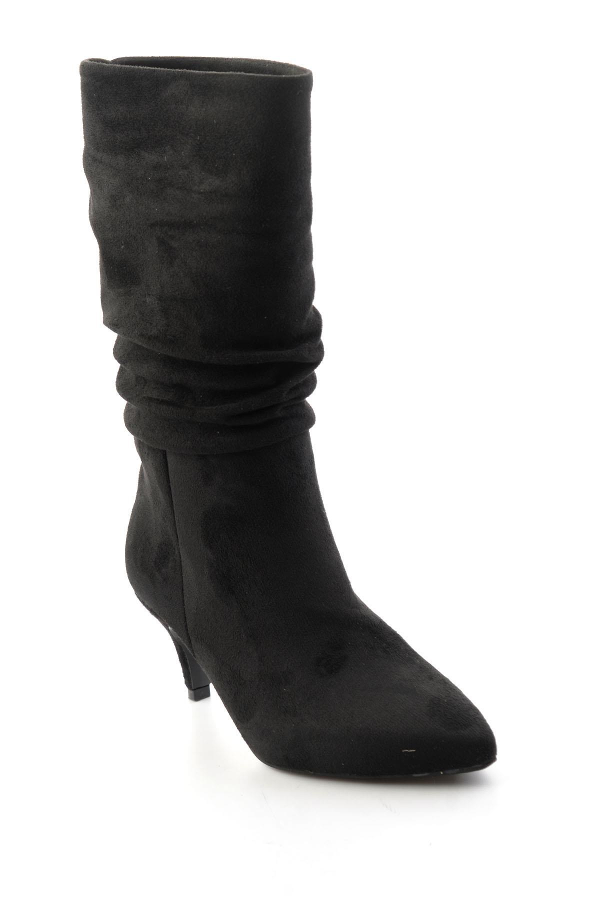 Siyah Süet  Kadın Bot & Bootie K03953465172