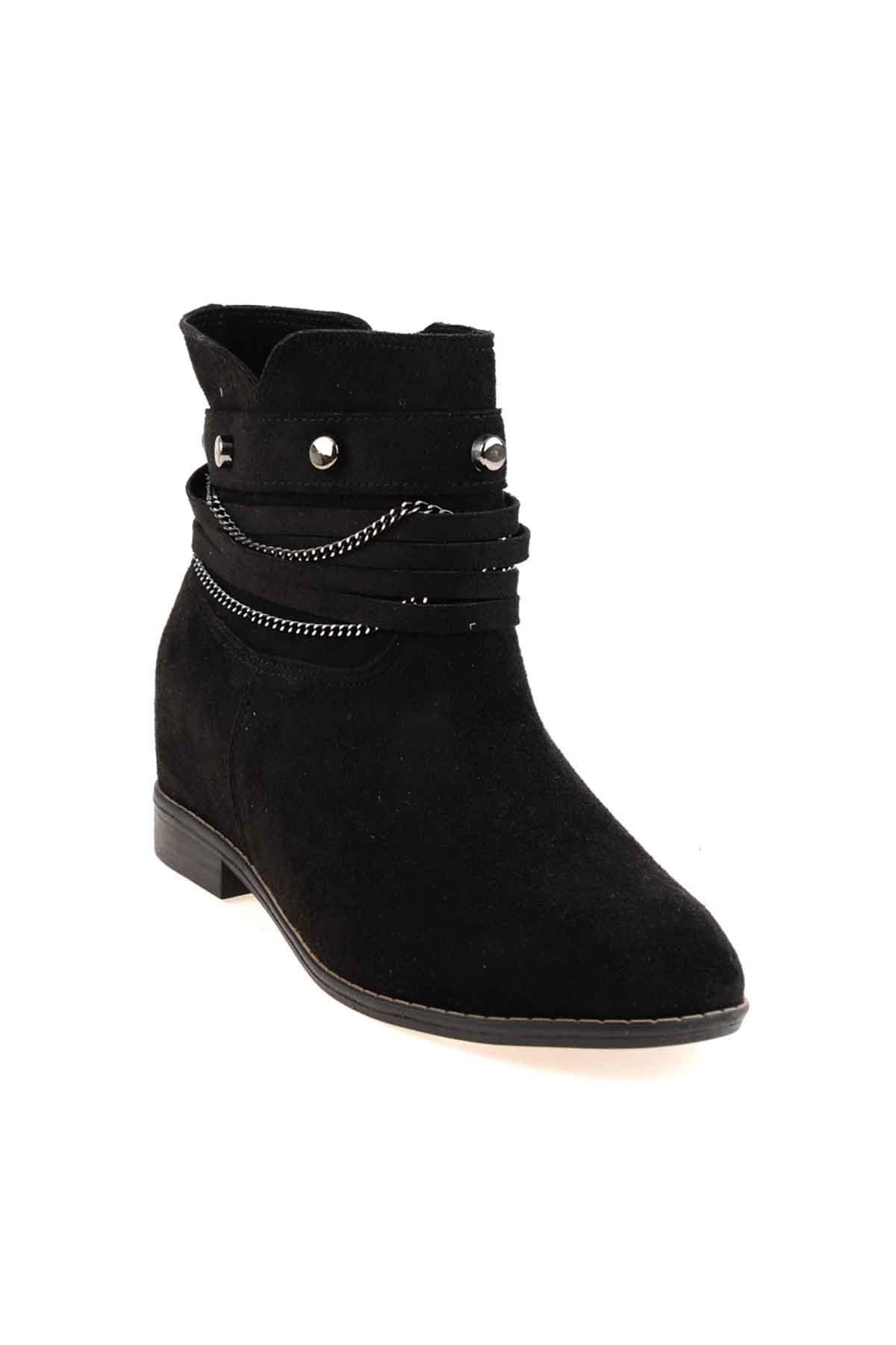 Siyah Süet  Kadın Bot & Bootie K0674048565