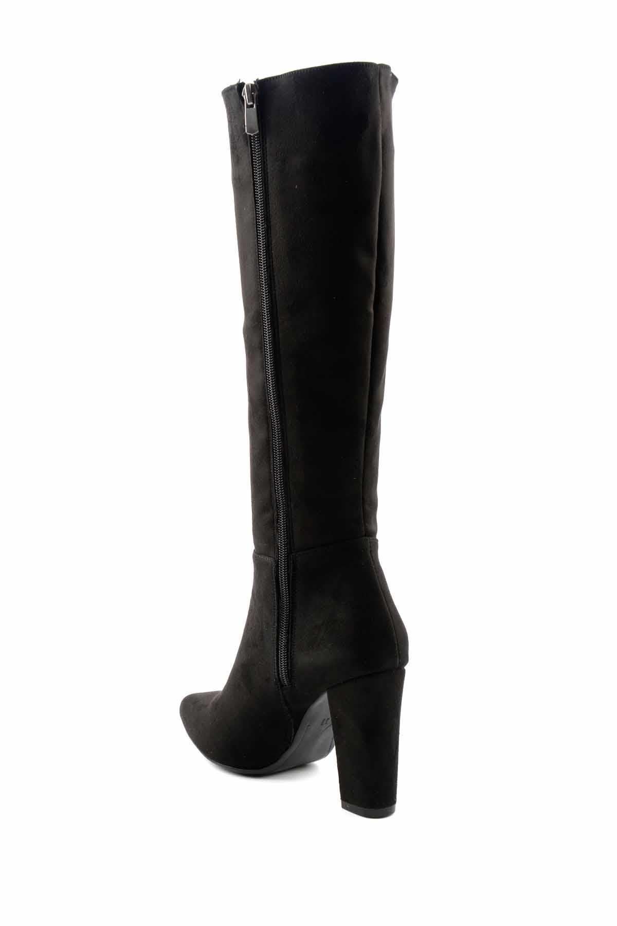 Siyah Süet  Kadın Çizme K03688000202