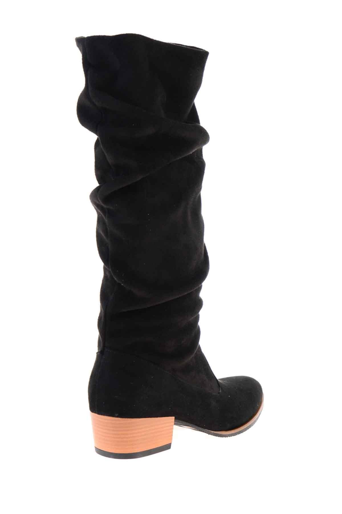Siyah Süet  Kadın Çizme K0509000365