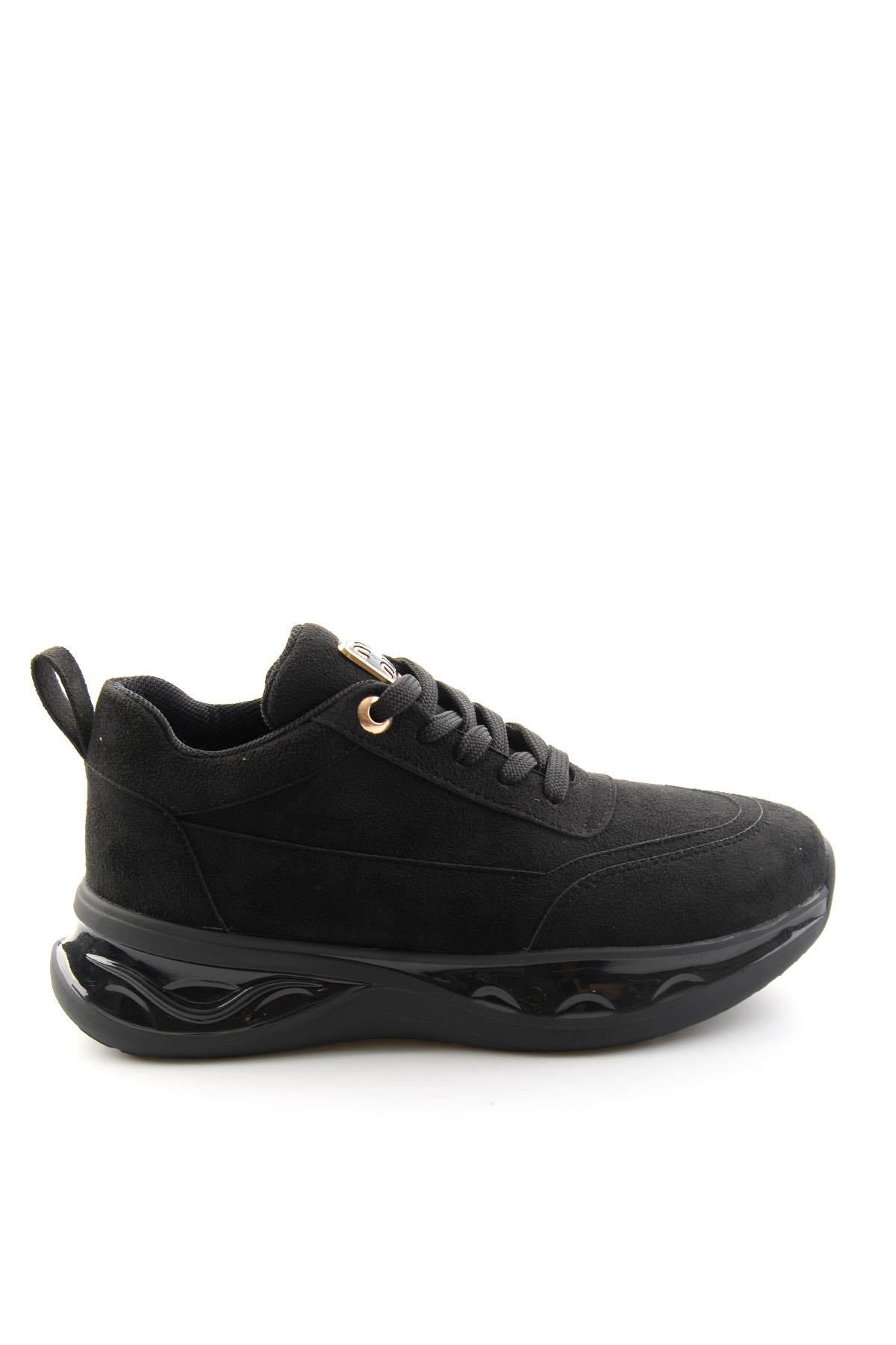 Siyah Süet  Kadın Sneaker K01228092572