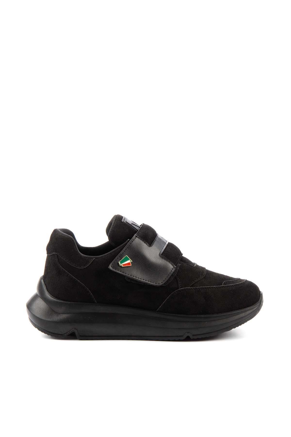 Siyah Süet  Kadın Sneaker K01228650302