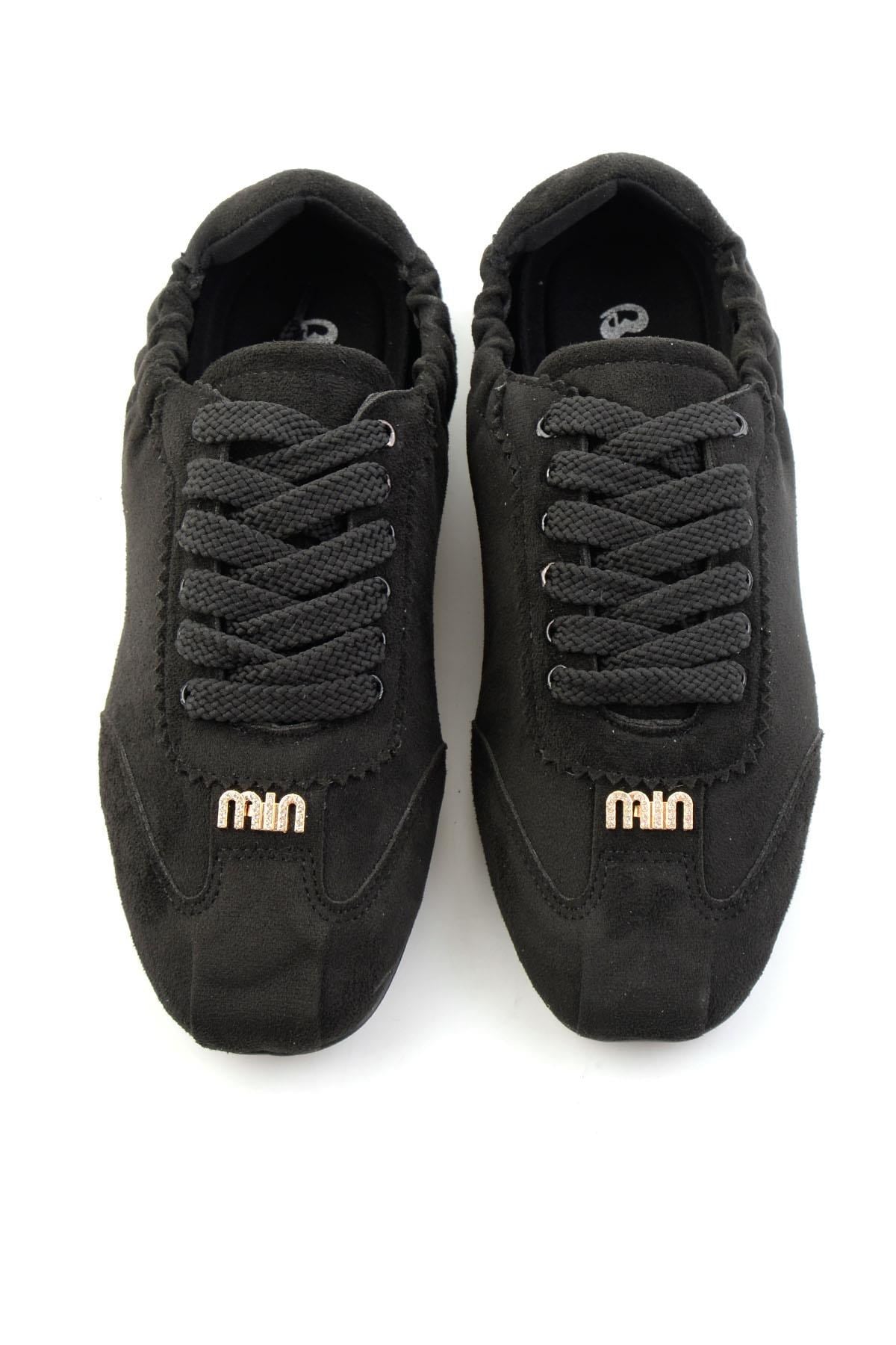 Siyah Süet  Kadın Sneaker K01235044672