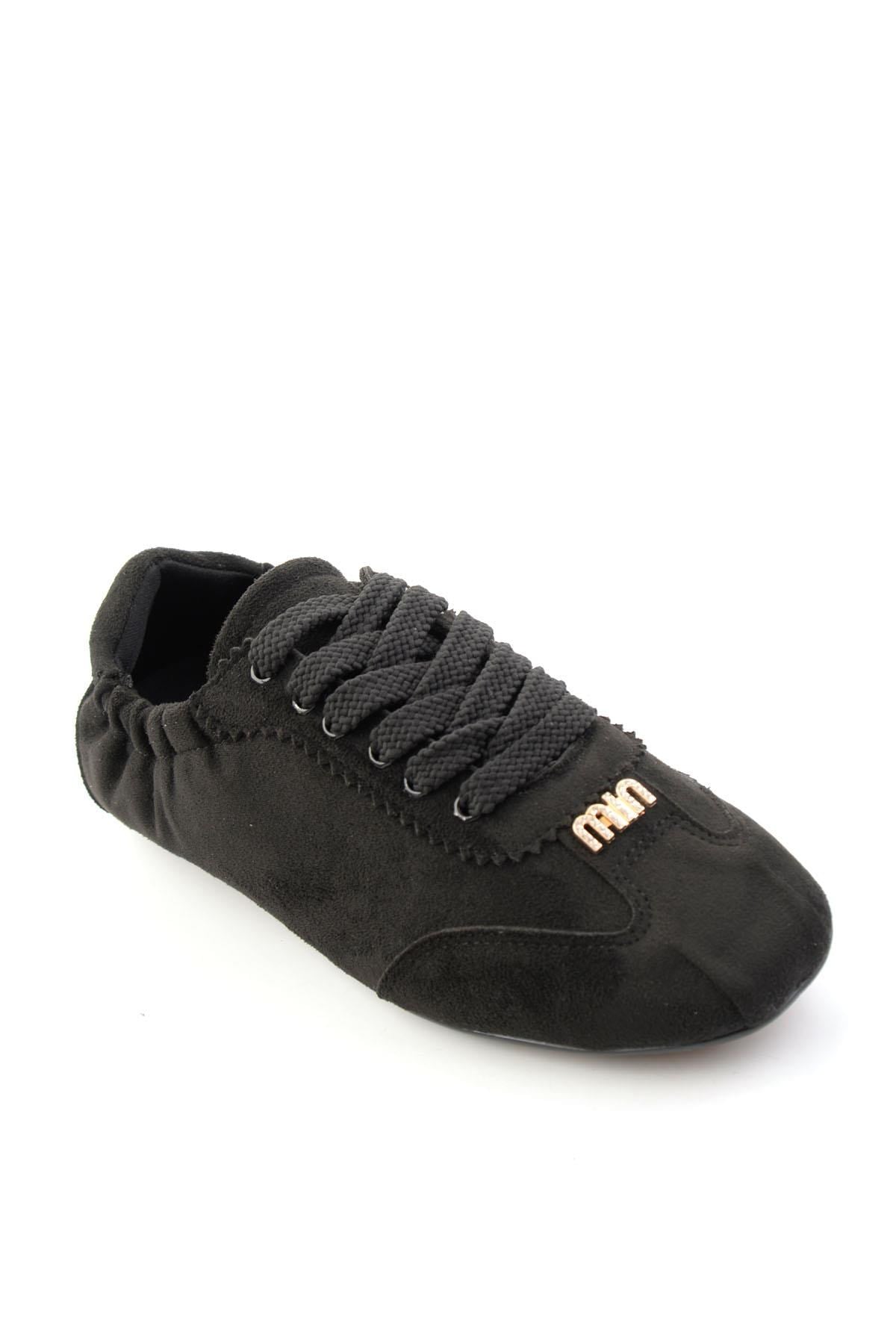 Siyah Süet  Kadın Sneaker K01235044672