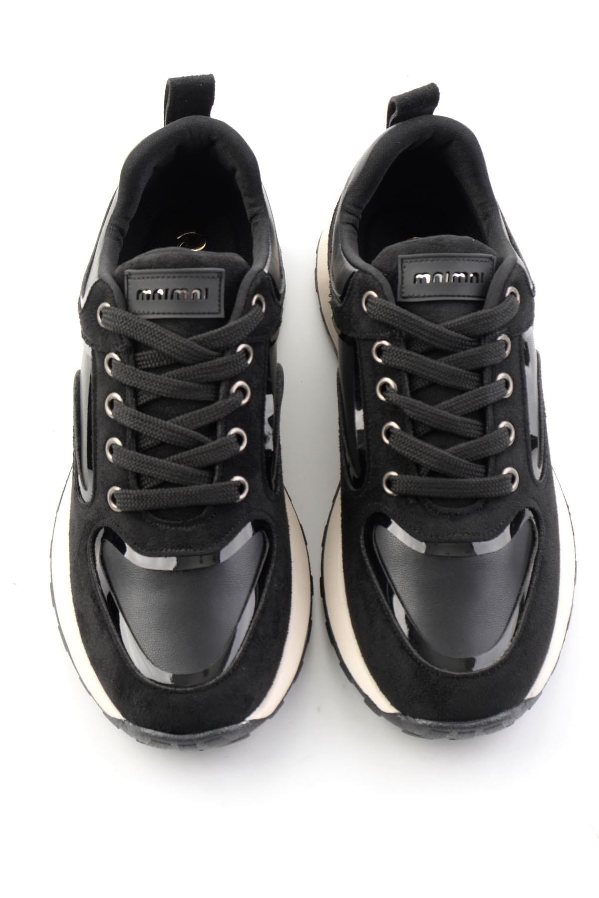 Siyah Süet  Kadın Sneaker K01313004372