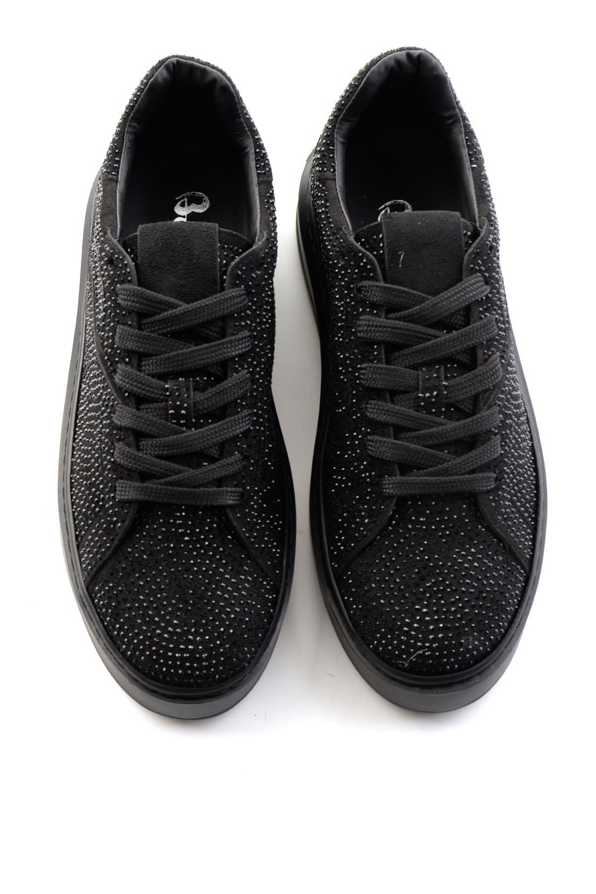 Siyah Süet  Kadın Sneaker K01791072772