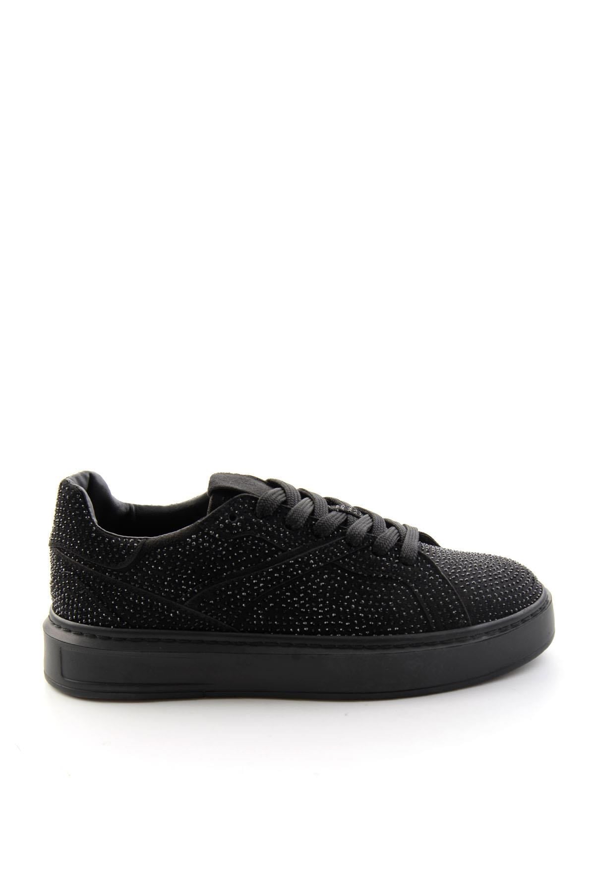 Siyah Süet  Kadın Sneaker K01791072772