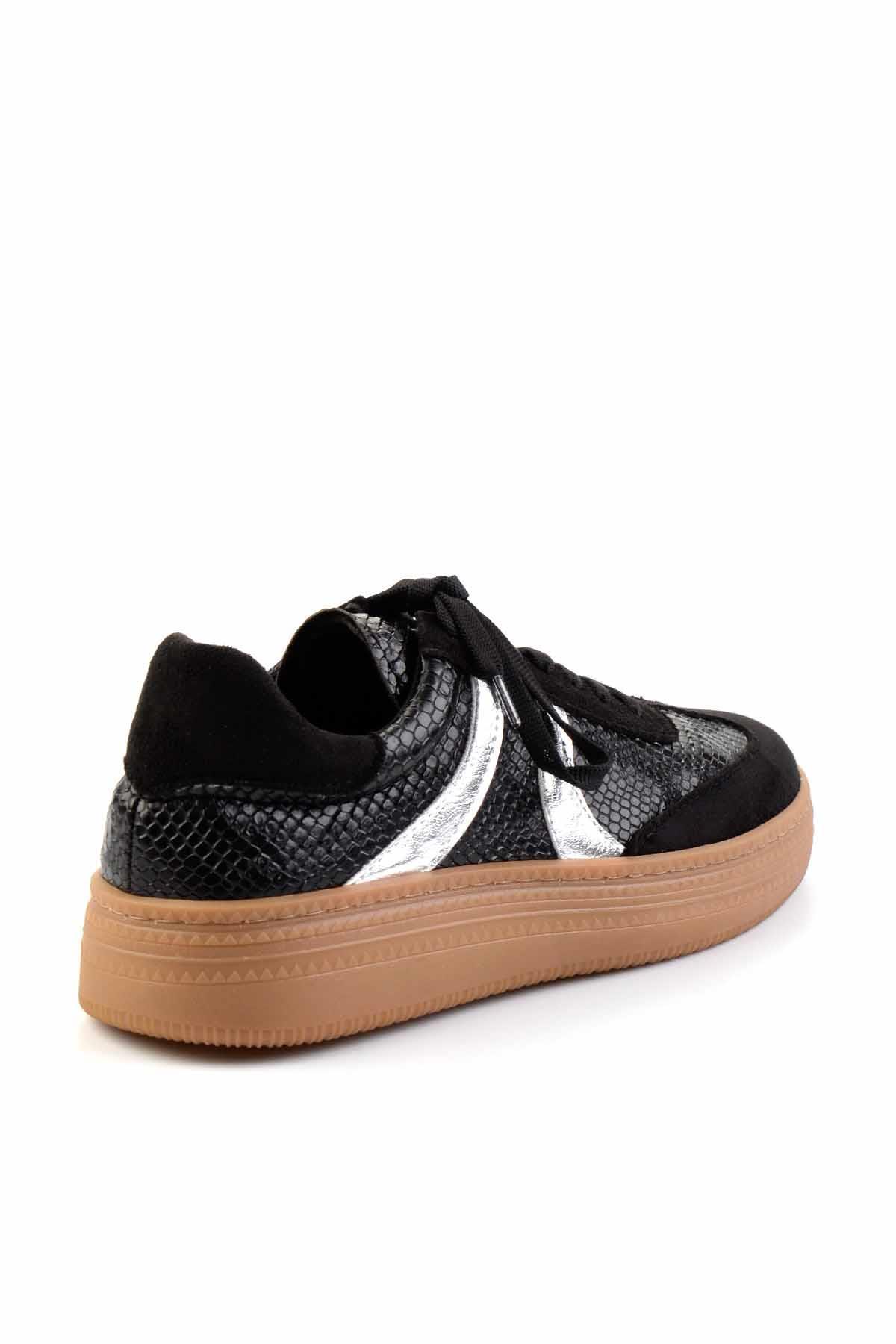 Siyah Süet  Kadın Sneaker K01828333302