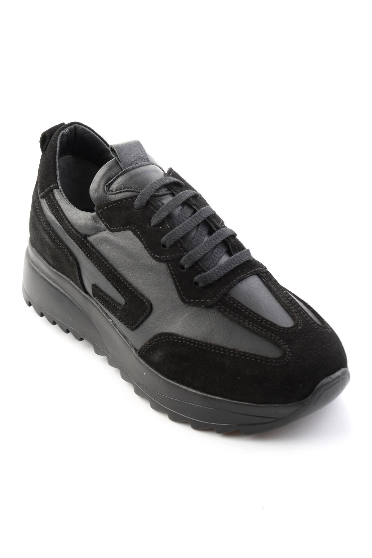 Siyah Süet  Kadın Sneaker K01854014102
