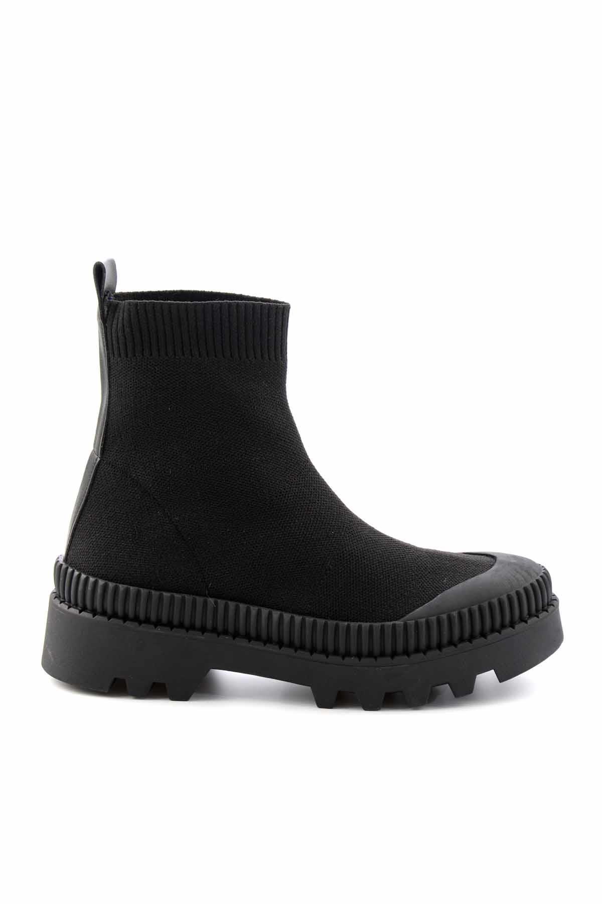 Siyah Triko  Kadın Bot & Bootie K01544033382