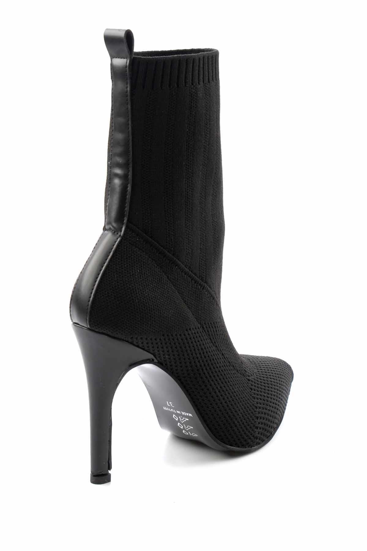 Siyah Triko  Kadın Bot & Bootie K02575333382