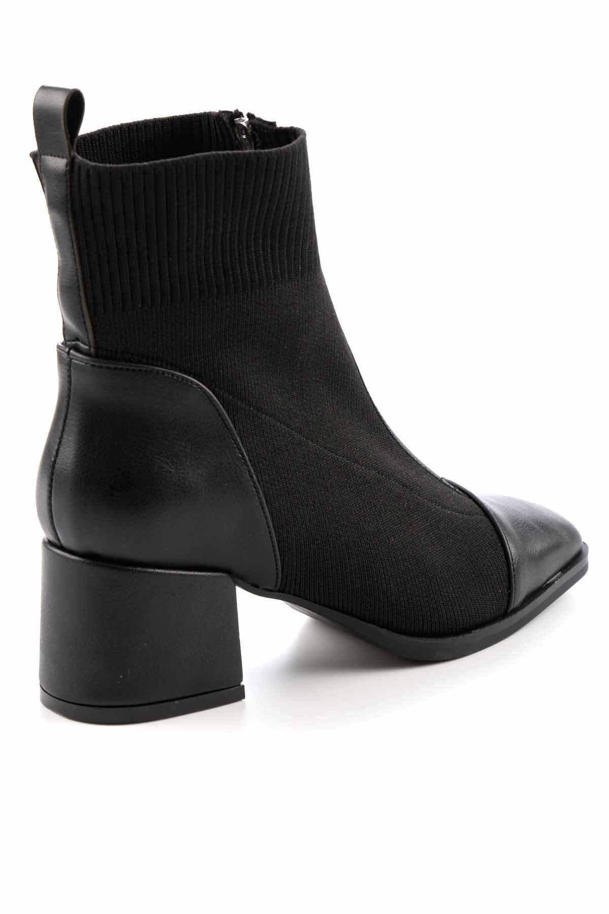 Siyah Triko  Kadın Bot & Bootie K02687080082