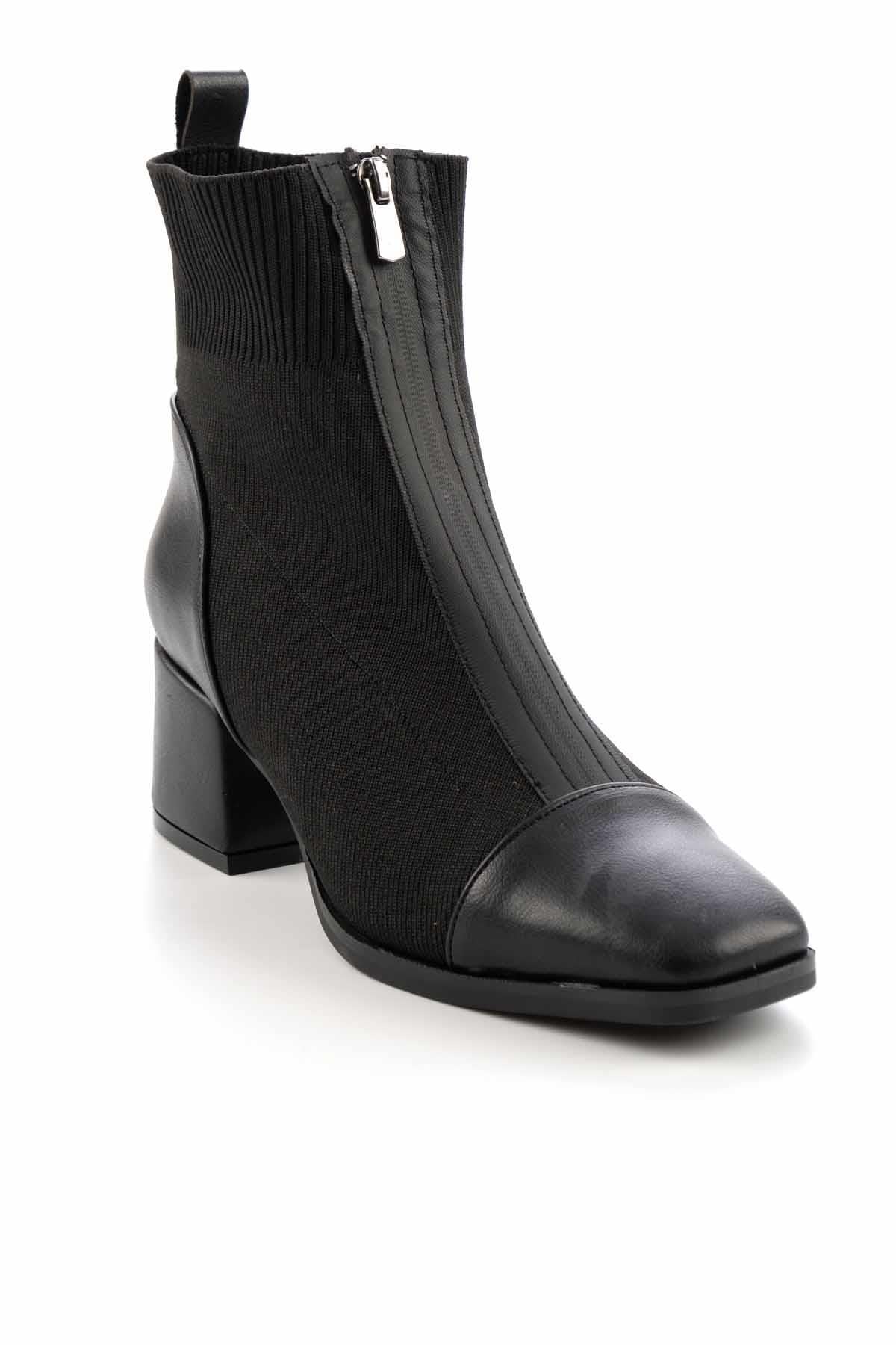 Siyah Triko  Kadın Bot & Bootie K02687080082
